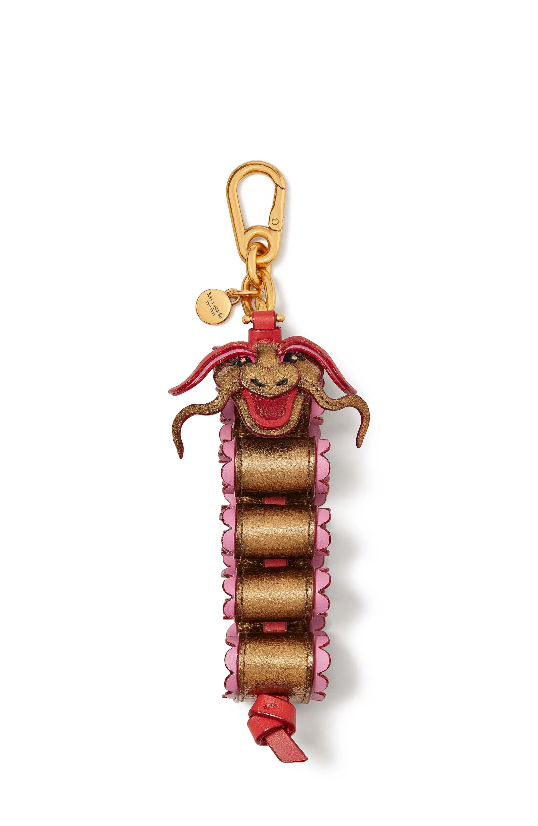 Dani Crinkle Metallic Leather Dragon Bag Charm^Kate Spade Best Sale