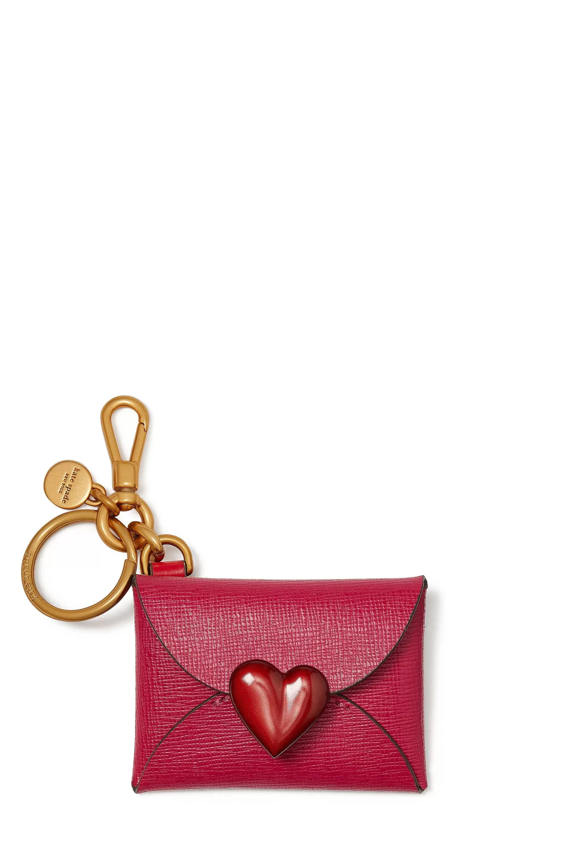 Pitter Patter Saffiano Leather Key Fob^Kate Spade Online